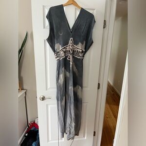 Zhinh henka hawk patch dress size s/m/l